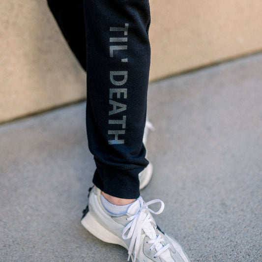 Til Death fleece sweatpants