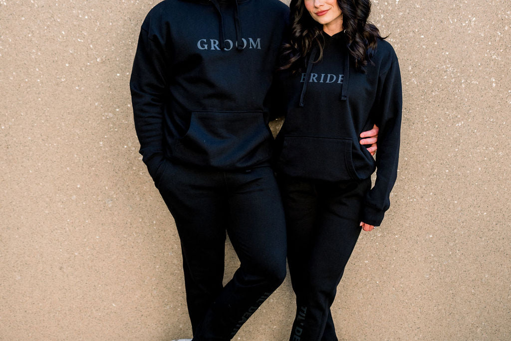 Groom Hoodie  (black print)